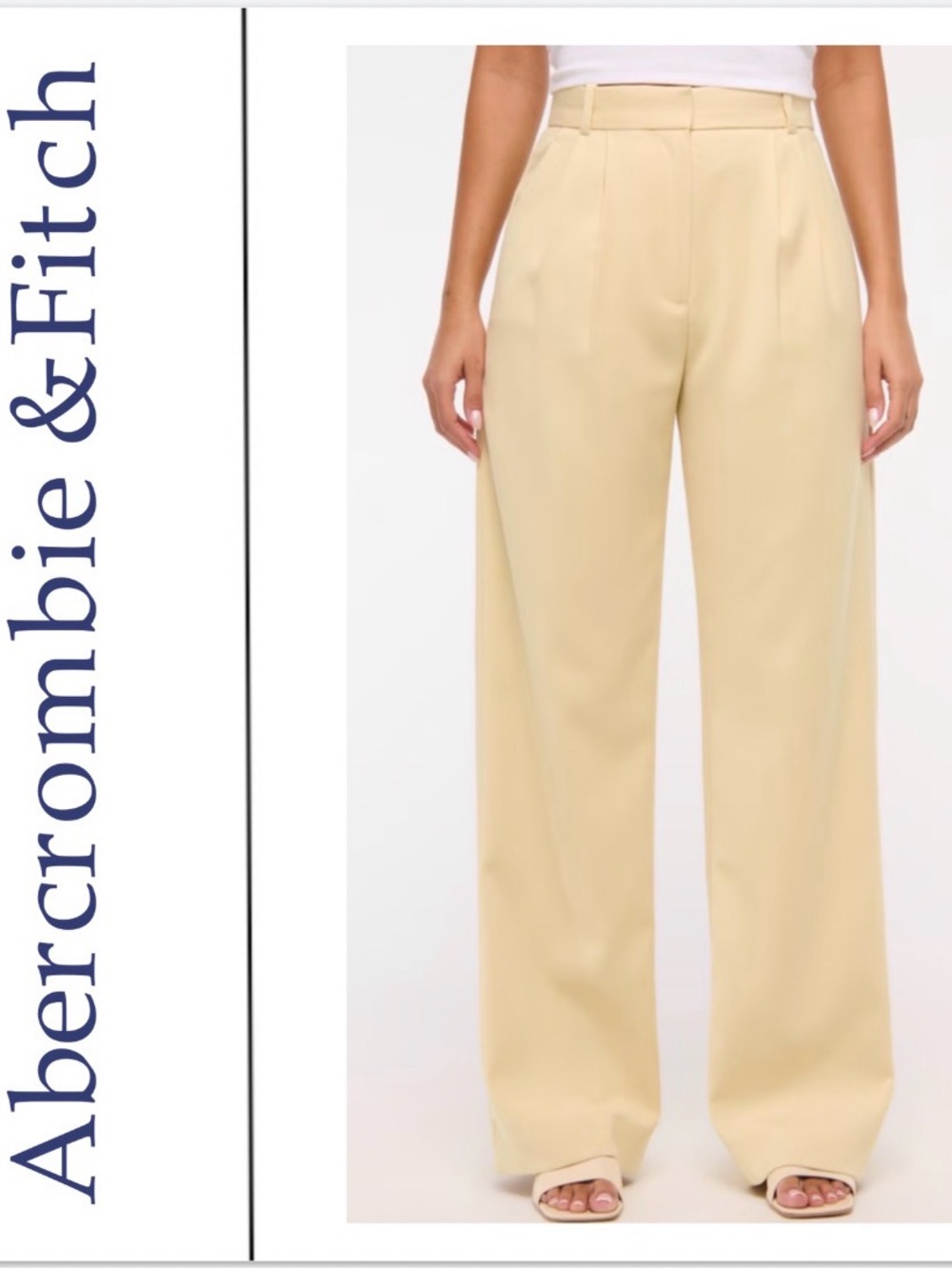 NEW Curve Love A&F Sloane Tailored Pant - Size: 26 Short